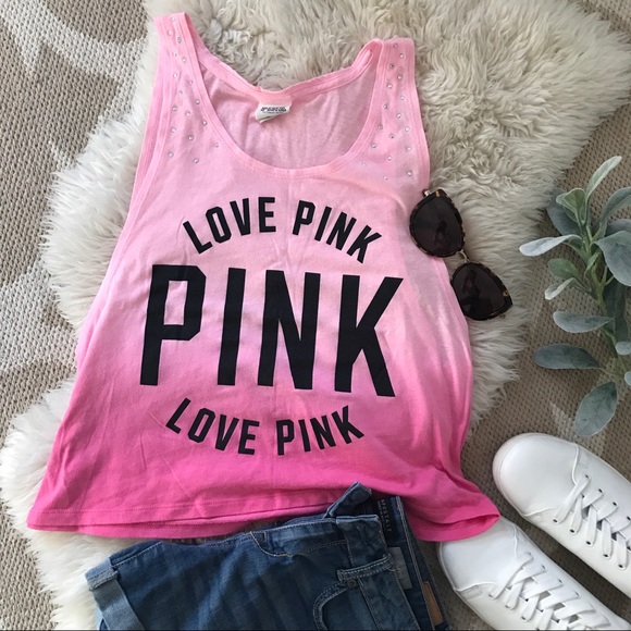 Tops - PINK Victoria's Secret ombré fade w/rhinestones
